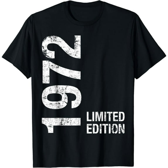 52th Birthday Gifts Men Women 52 Years Old Vintage 1972 T-Shirt