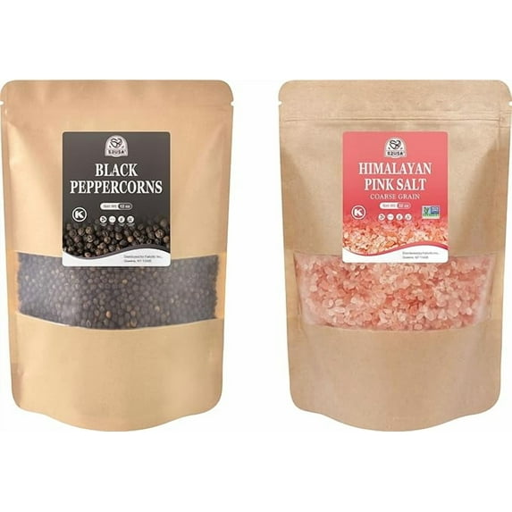 52usa black peppercorn 12 oz + 2lb pink salt