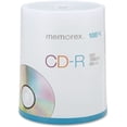 thumbnail image 1 of Memorex™ CD-R Recordable Media Spindle, 700MB/80 Minutes, Pack Of 100, 1 of 2