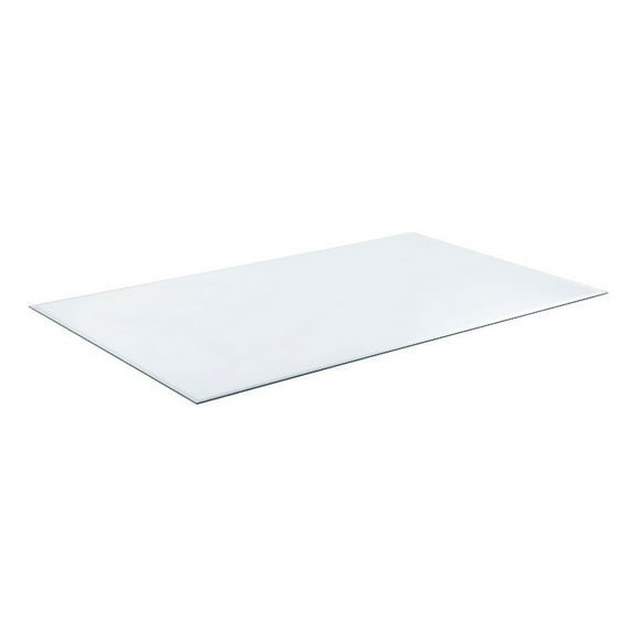 52x27" 6mm Rectangular Glass Top Clear