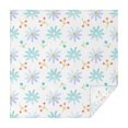 thumbnail image 1 of 52x52in(132x132cm) Square Tablecloth, Waterproof Polyester Table Cover, Wrinkle Resistant & Washable Fabric for Dining, Kitchen, Picnic, Daisy Flowers Print, 1 of 6