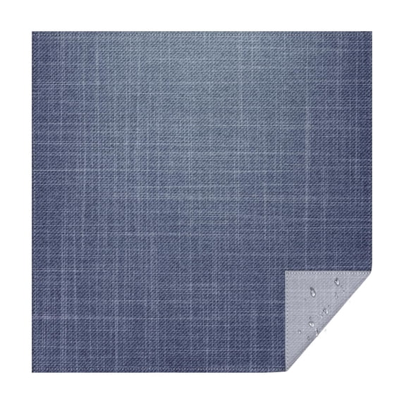 52x52in(132x132cm) Square Tablecloth, Waterproof Polyester Table Cover, Wrinkle Resistant & Washable Fabric for Dining, Kitchen, Picnic, Denim Jean Print
