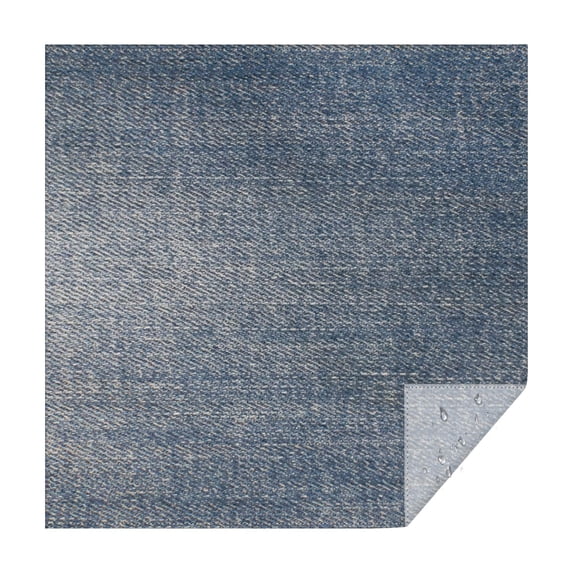 52x52in(132x132cm) Square Tablecloth, Waterproof Polyester Table Cover, Wrinkle Resistant & Washable Fabric for Dining, Kitchen, Picnic, Denim Jean Print