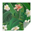 thumbnail image 1 of 52x52in(132x132cm) Square Tablecloth, Waterproof Polyester Table Cover, Wrinkle Resistant & Washable Fabric for Dining, Kitchen, Picnic, Tropical Leaf Print, 1 of 6