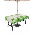 thumbnail image 1 of 52x70 Inch Outdoor Tablecloth with Umbrella Hole Zipper Rectangle St. Patrick's Day Rectangular Tablecloths Outside Waterproof Watercolor Lucky Clovers Green Rustic Patio Table Cover for Picnic Party, 1 of 8