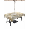 thumbnail image 1 of 52x70 Inch Outdoor Tablecloth with Umbrella Hole Zipper Rectangle Watercolor Flower Rectangular Tablecloths Outside Waterproof Retro Petals Floral Plant Painting Patio Table Cover for Picnic Party, 1 of 8