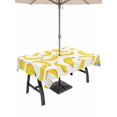 thumbnail image 1 of 52x70 Inch Outdoor Tablecloth with Umbrella Hole Zipper Rectangle Yellow Banana Rectangular Tablecloths Outside Waterproof Summer Tropical Fruits Watercolor Patio Table Cloth Cover for Picnic Party, 1 of 8