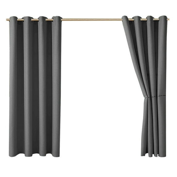 52x72 Inch (132X182cm) Waterproof Outdoor Curtain - Thermal Insulation Shading Curtain for Pavilion, Terrace, Living Room & Kitchen | UV Protection & Privacy Panel for Outdoor & Indoor Use(Gray)