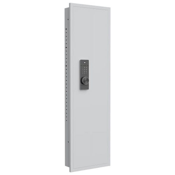53.0015.705.00 Inch Password Touch Panel In-Wall Safe, Hidden Anti-Pry Design with Adjustable Shelves, Heavy-Duty Steel Wall Mount Gun Safe for Firearms Valuables Home Storage