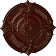 thumbnail image 1 of 53 1/2"OD x 3 1/2"P Attica Acanthus Leaf Ceiling Medallion (Fits Canopies up to 4 5/8"), Hand-Painted Brushed Mahogany, 1 of 5