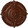 thumbnail image 1 of 53 1/2"OD x 3 1/2"P Attica Acanthus Leaf Ceiling Medallion (Fits Canopies up to 4 5/8"), Hand-Painted Burnished Mahogany Crackle, 1 of 5