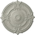 thumbnail image 1 of 53 1/2"OD x 3 1/2"P Attica Acanthus Leaf Ceiling Medallion (Fits Canopies up to 4 5/8"), Hand-Painted Pot of Cream, 1 of 5