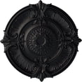 thumbnail image 1 of 53 1/2"OD x 3 1/2"P Attica Acanthus Leaf Ceiling Medallion (Fits Canopies up to 4 5/8"), Hand-Painted Steel Gray, 1 of 5