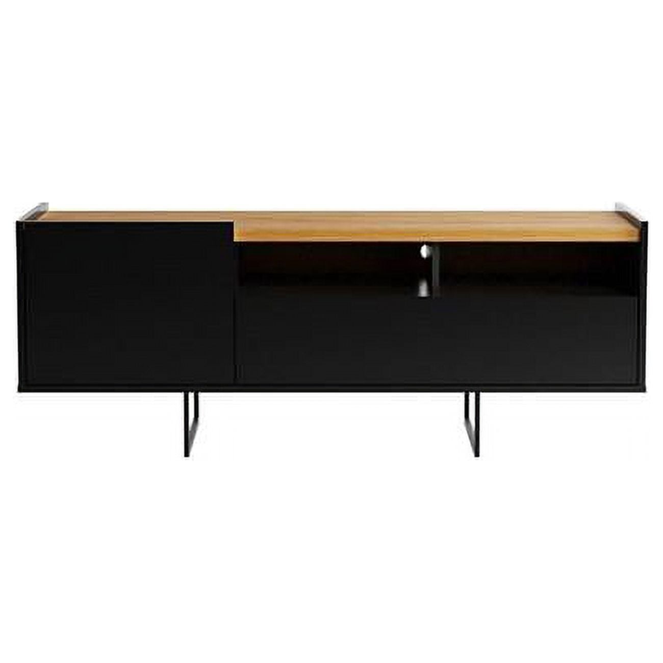 Winston Black and Cinnamon TV Stand with Cabinet