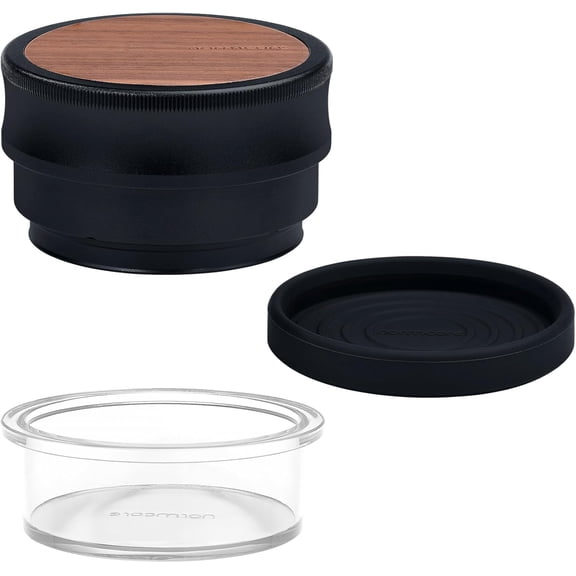 53.3mm Palm Tamper, Adjustable Pressure Coffee Tamper, Espresso Calibrated Spring Loaded Tamper, Calibrated with Double Spring,  PVD Coating Flat Base