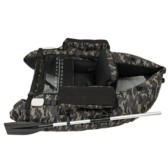 53.5*41.3*21in Camouflage Fishing Boat, Outdoor Fishing Boat, Inflatable Fishing Boat Oxford Cloth Backrest Adjustable Angle: 90-180