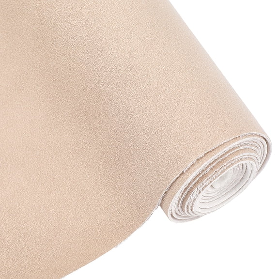 53.5 x 11.8 Inch 0.7mm Waterproof Leatherette Sheet Frosted Papayawhip PU Leather Roll Soft Scratch-Resistant Suede Leather FabricDIY