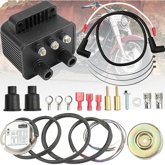 53-660 Single Fire Programmable Ignition Kit Compatible with Big Twin (Except Twin CAM) 1970-1999,Sportster (Except S Models) 1986-2003,Most Aftermarket Evolution/Shovelhead Style Engines