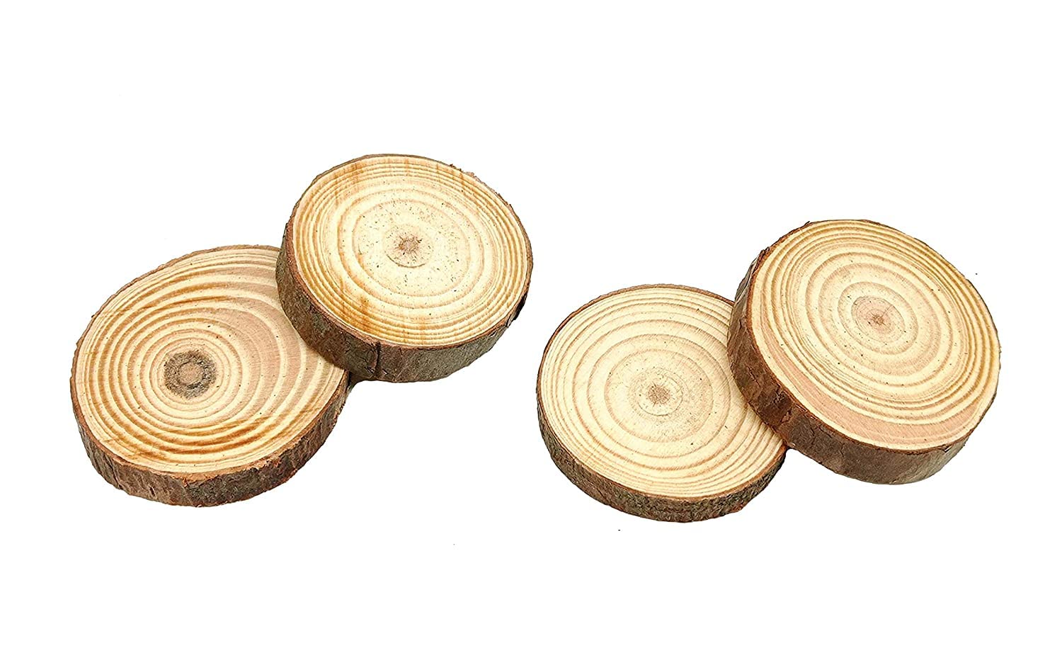 53 Art Wooden Log DIY Crafts with Natural Bark Edge Round CoasterSlices ...