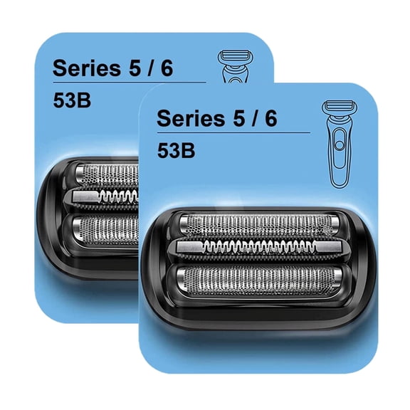 53 B Razor Head (2-Pack) — Compatible with Series 5 Electric Shavers; Fits Models 5672, 5018s, 5020s, 5049cs, 5050cs, 6020s, 6072cc, and 6090cc Series.