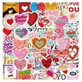 thumbnail image 1 of 53 Cute Heart Stickers, Valentine'S Day Stickers, Waterproof Heart Stickers, Suitable For Laptops, Water Bottles, Guitars, Scrapbooks, Mobile Phones, Etc. (Single Size 1.77-2.17 Inches), 1 of 7