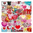 thumbnail image 1 of 53 Cute Heart Stickers, Valentine'S Day Stickers, Waterproof Heart Stickers, Suitable For Laptops, Water Bottles, Guitars, Scrapbooks, Mobile Phones, Etc. (Single Size 1.77-2.17 Inches), 1 of 7
