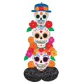thumbnail image 1 of 53" Day of The Dead Día de Los Muertos Sugar Skulls Halloween Decoration Display Airloonz Air Fill Only, 1 of 1