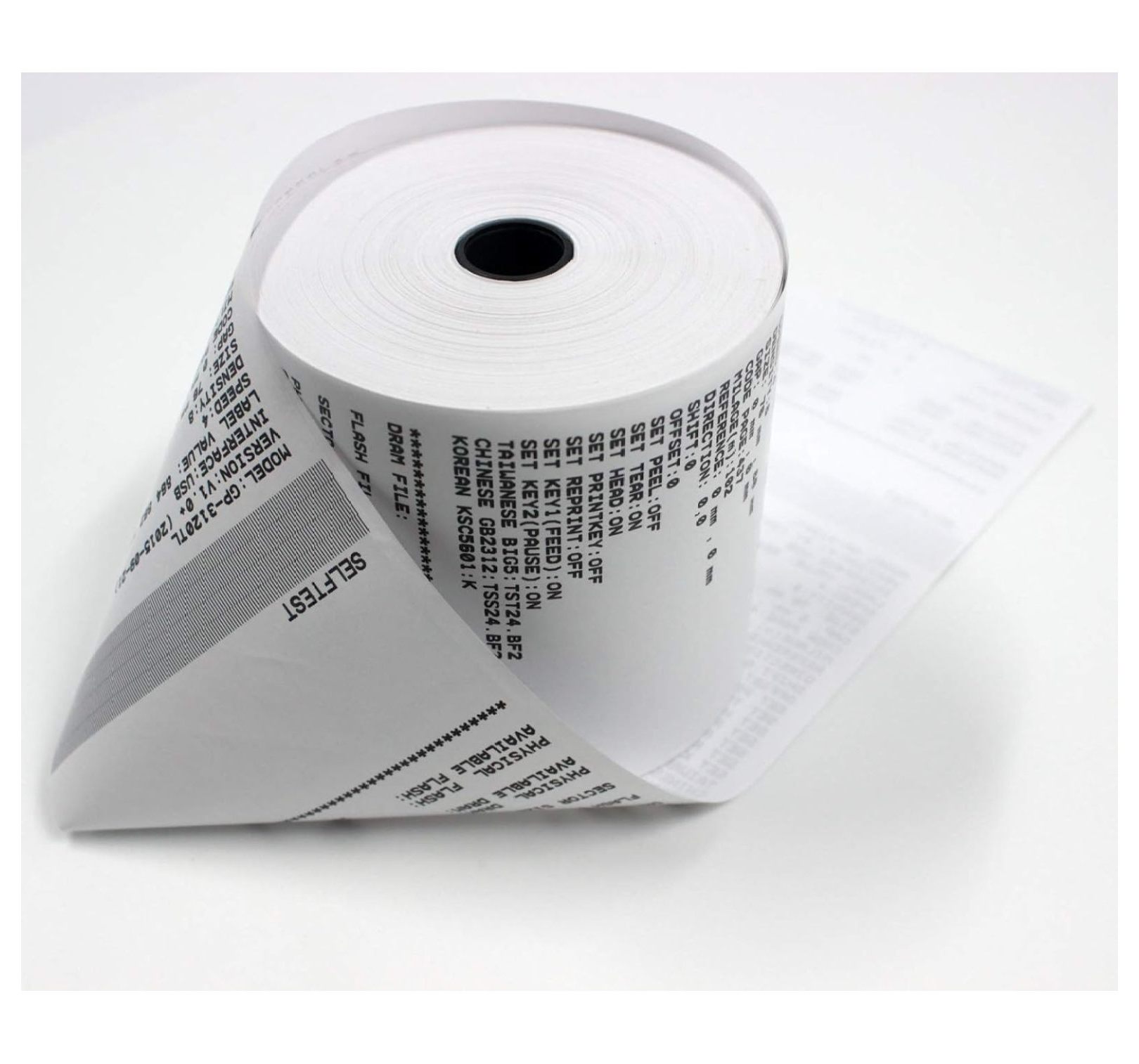 (53 GSM Coreless) 3 1/8 x 230' thermal receipt printer paper roll 50 pack No BPA Paper