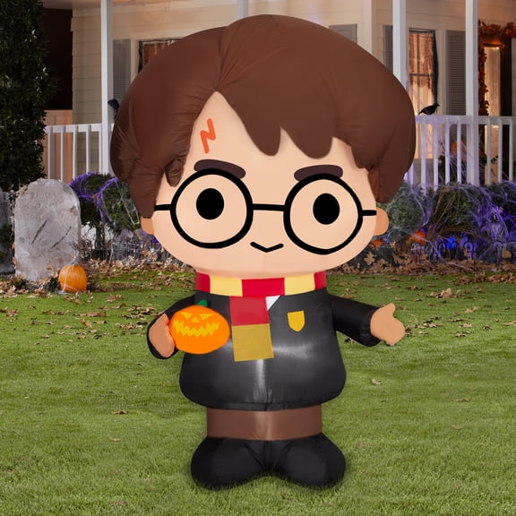 53 Inch Harry Potter with Jack o Lantern Warner Brothers for Halloween by Airblown Inflatables