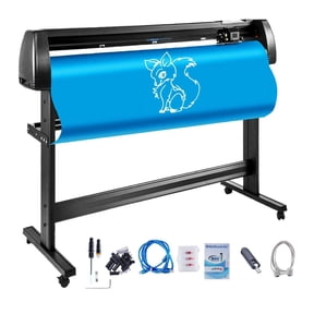 53 Inch Vinyl Cutter Machine, 1350mm Plotter Cutter with LCD Display & Signmaster Software, PC ONLY - Sign Making Machine with Stand