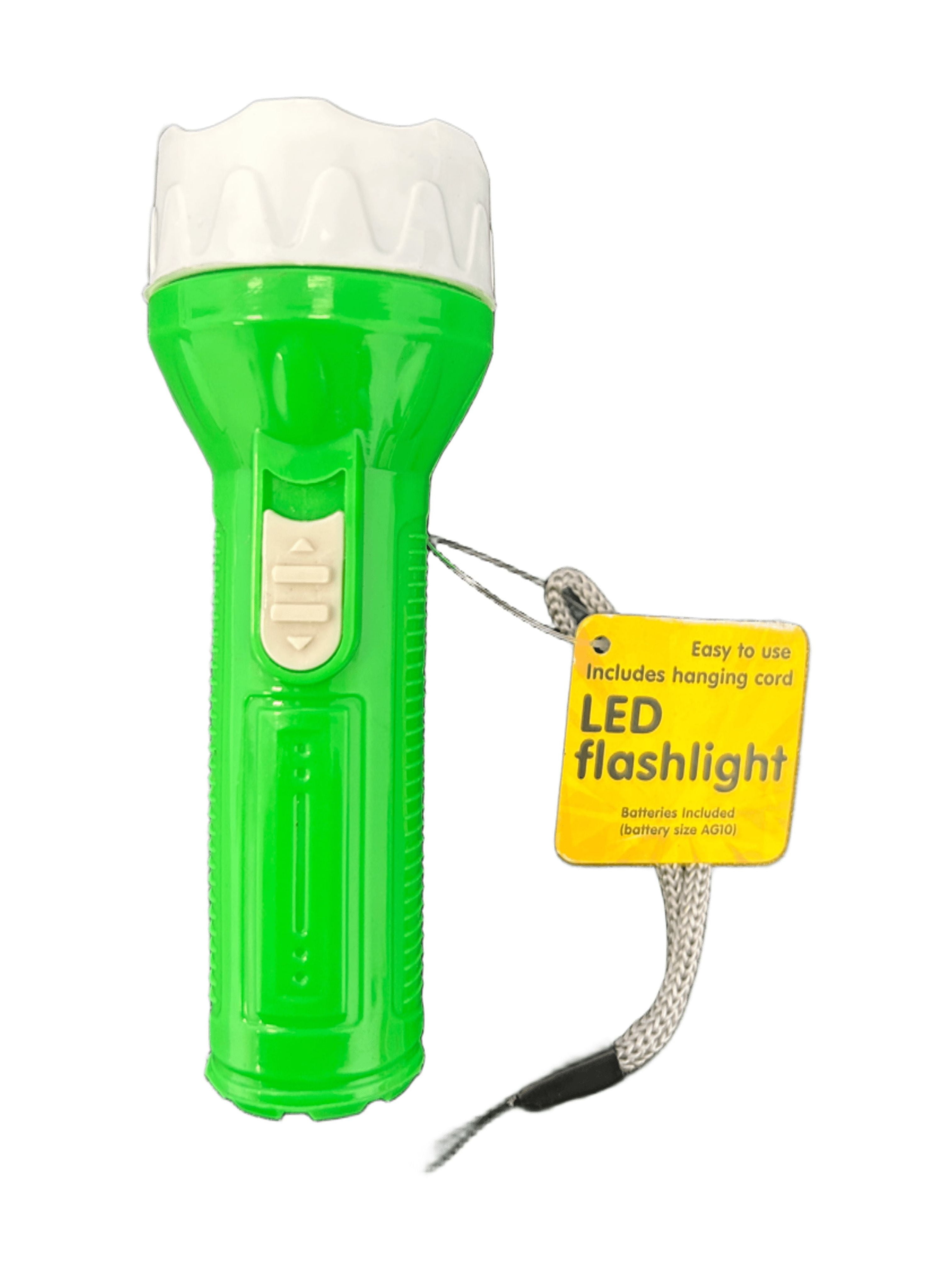 53 Lumen Bulb LED Flashlights, Super Bright, Vibrant Colors, Easy On, Off Switch, Long Lasting Light, Includes a Convenient Hanging Cord for Effortless Carrying, Perfect for Any Situation, Green