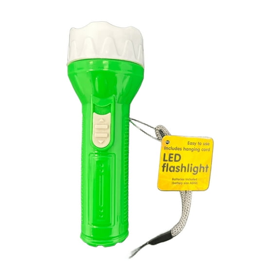 53 Lumen Bulb LED Flashlights, Super Bright, Vibrant Colors, Easy On, Off Switch, Long Lasting Light, Includes a Convenient Hanging Cord for Effortless Carrying, Perfect for Any Situation, Green