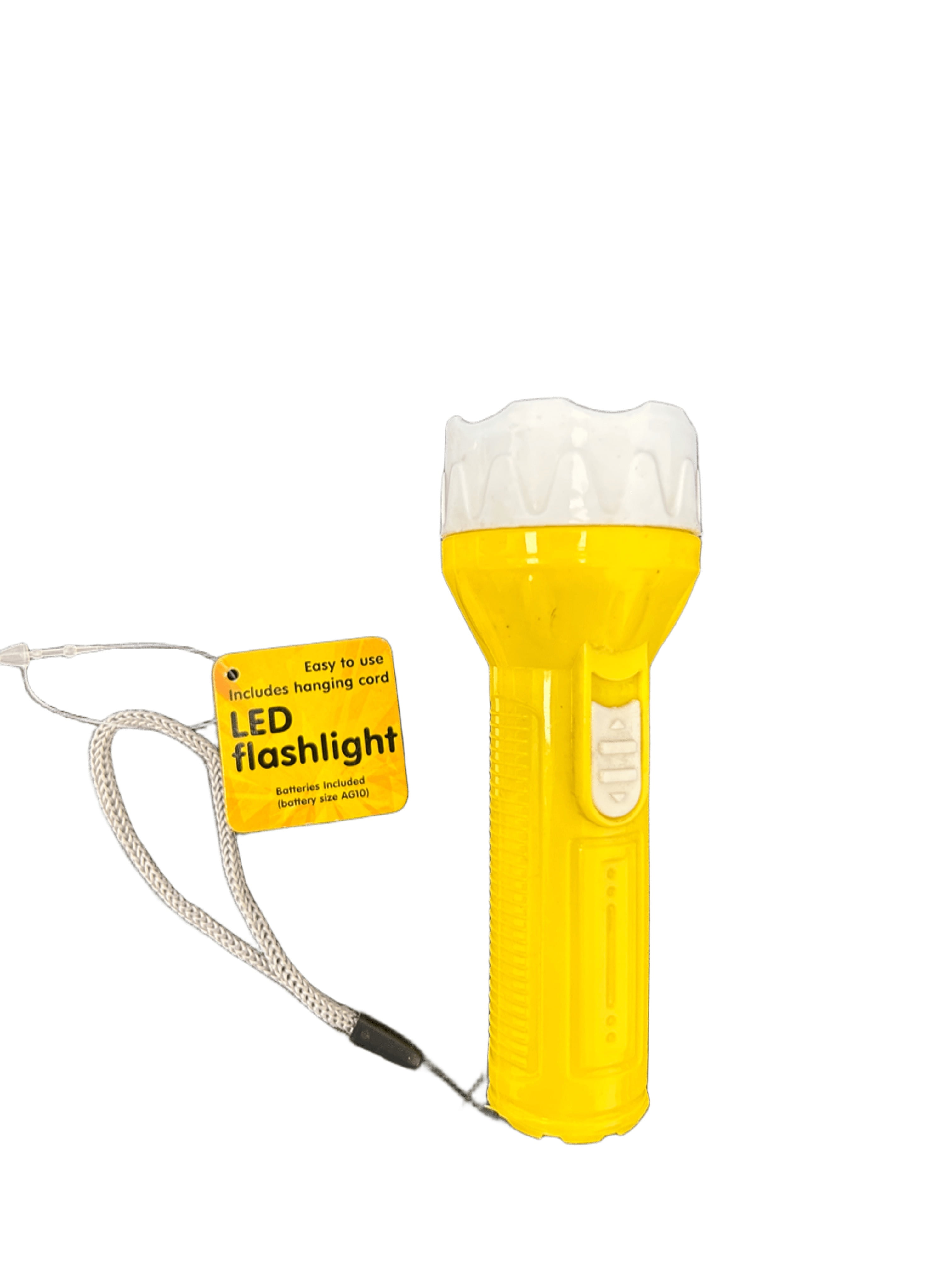 53 Lumen Bulb LED Flashlights, Super Bright, Vibrant Colors, Easy On, Off Switch, Long Lasting Light, Includes a Convenient Hanging Cord for Effortless Carrying, Perfect for Any Situation, Yellow
