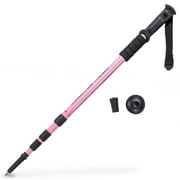 53" Pink Shock-Resistant Adjustable Trekking Pole