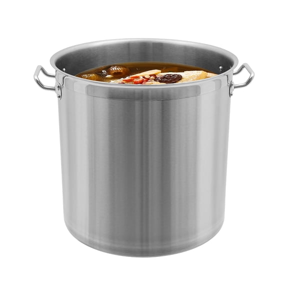 53-Qt Stainless Steel Seafood Boil Pot Large Cooking Pot with Lid & Strainer Heavy Duty Commercial Grade Stock Pot Outdoor Cooking Shrimp Crab Boiler