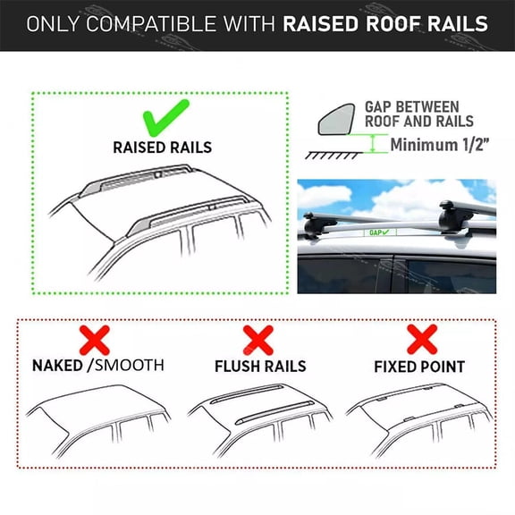 53" Roof Rack Cross Bars Luggage Cargo Kayak Carrier For Jeep Liberty Sport KK