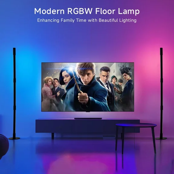 53" Smart LED Floor Lamp RGB Remote & APP Control Music Sync Corner Lighting Unbranded