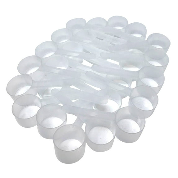 53 cc (3.58 Tablespoon | 1.8 Fl Oz. | 53 mL) Long Handle Scoop for Measuring Coffee, Pet Food, Grains, Protein, Spices and Other Dry Goods (Pack of 25) BPA FREE