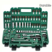 53 piece 53-Piece Ratchet Socket Wrench Set: Automotive Repair Tool Kit with Multifunctional Socket Wrench for Car, Truck, and Motorcycle