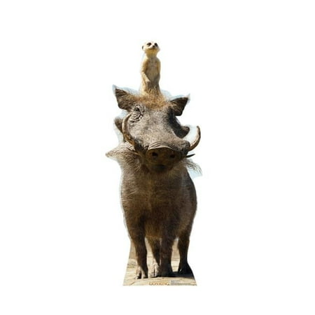 53 x 21 in. Timon & Pumbaa Disneys The Lion King Live Action Cardboard Cutout Standup