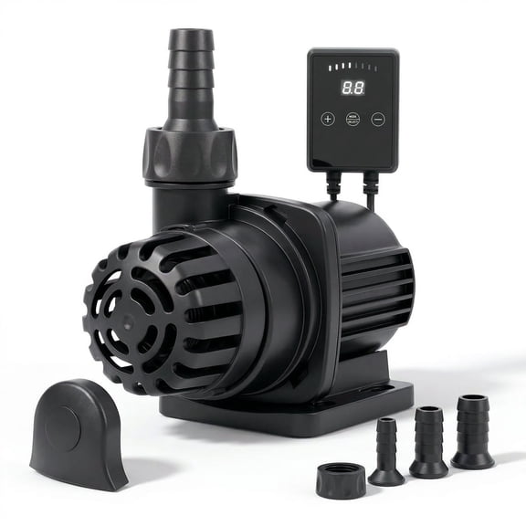 530 GPH Smart Amphibious Water Pump, 22W ECO Sine Wave Technology Pump for Fish Tanks, Ponds & Hydroponic Systems