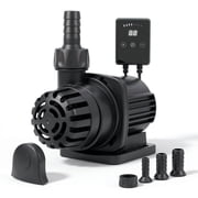 530 GPH DC Water Pump with 20-Speed Controller, 22W Submersible or Inline, 9 ft Max Lift