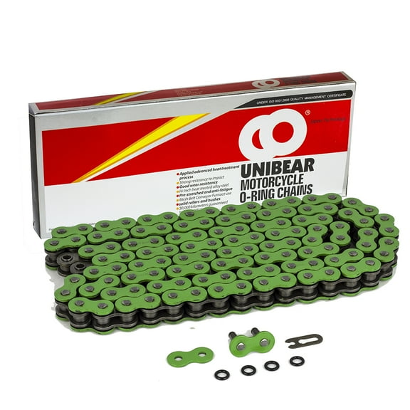 530 O-Ring 150 Links Drive Chain Green, With 1 Connecting Link for Motorcycle Dirt Bike ATV