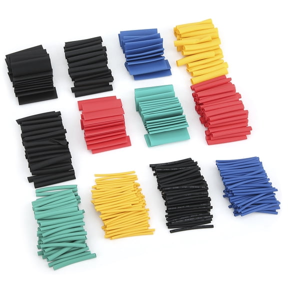 530-Piece Heat Shrink Tube Set - Heavy Duty Electrical Wire Cable Sleeves / Retractable Insulation Tubing Kit (1.5mm to 10mm / 0.06" to 0.39")