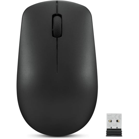 530 Wireless Mouse Full Size Computer for PC, Laptop, Windows - 2.4 GHz Nano USB Receiver Ambidextrous Design 12 Months Battery Life Cordless