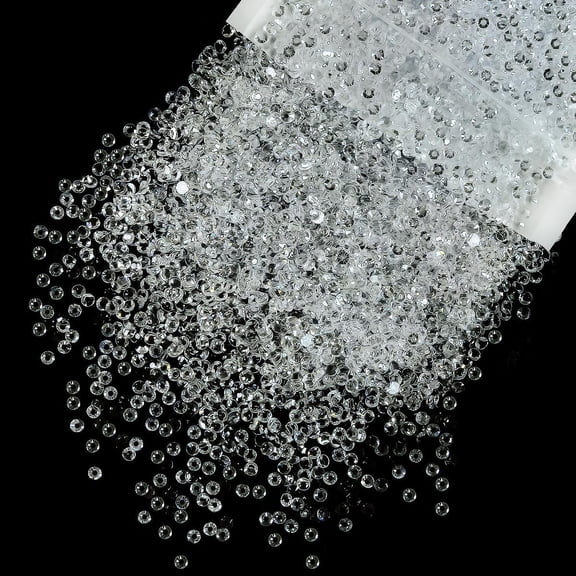 5300PCS 3mm Transparent Resin Rhinestones Bulk Flatback Jelly Resin Stones SS10 Clear Bling Diamonds Gems Crystals Tumblers Bottles Charms for Nails Face Eyes Makeup Body Crafts Beauty Decor