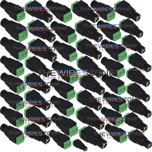 530109 CCTV BNC Connector w/ Male to Female DC Screw for Security Camera (50/pk)