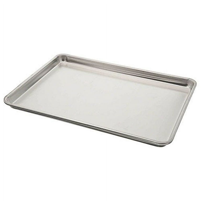 Vollrath 5303 Wear-Ever Half Size 18 x 13 Heavy Duty 18 Gauge Aluminum  Sheet Pan with Natural Finish
