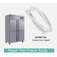 thumbnail image 1 of 5304507199 White Freezer Door Seal Gasket – Compatible with Frigidaire, Kenmore, Gibson USA, 1 of 8