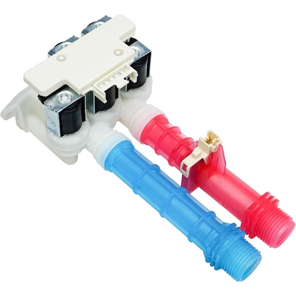 5304528029 Washing Machine Water Inlet Valve Assembly Compatible with GE, Hotpoint, Kenmore, Frigidaire, Electrolux washers, Washer Water Valve Replaces 5304514790, 5304522534, PS16544354, 5304514791